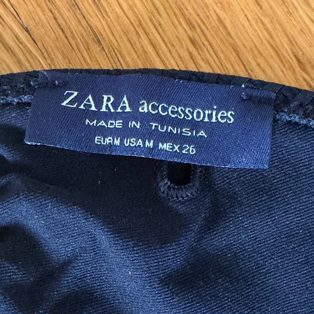 Zara Ribbed Black String Bikini Set Size Medium - Picture 6 of 7